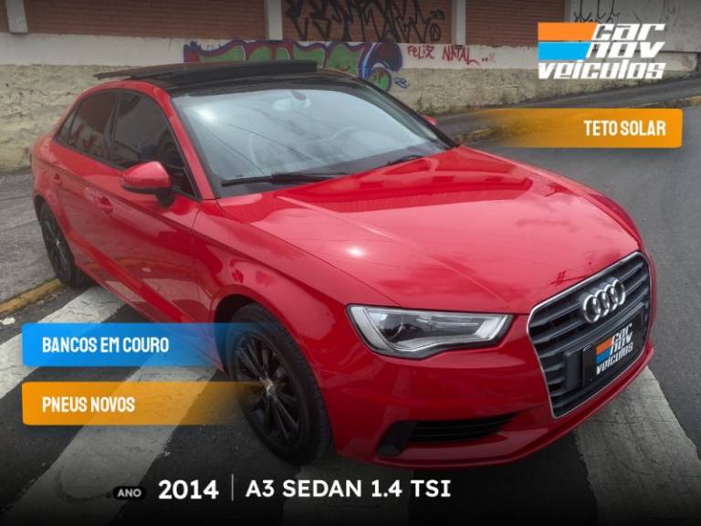 AUDI - A3 - 2014/2014 - Vermelha - R$ 89.900,00