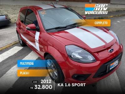 FORD - KA - 2012/2012 - Vermelha - R$ 32.800,00